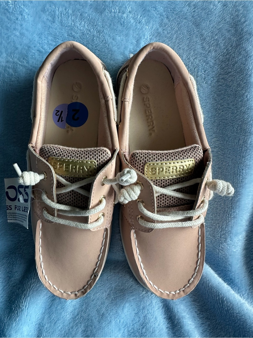 ⚓ Sperry Boat Shoes Kids Size 2.5 Pink Rose Gold NWT